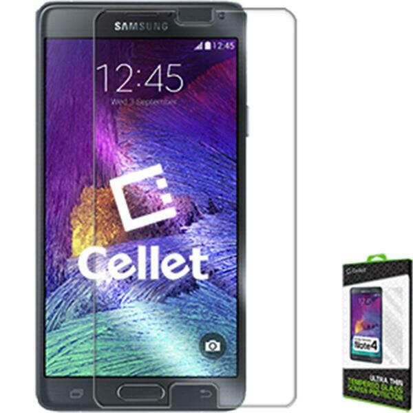 Cellet Premium Tempered Glass Screen Protector - Samsung Galaxy Note 4 SGSAMN4